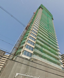 現地外観写真　制震構造の35階建てタワーマンション！