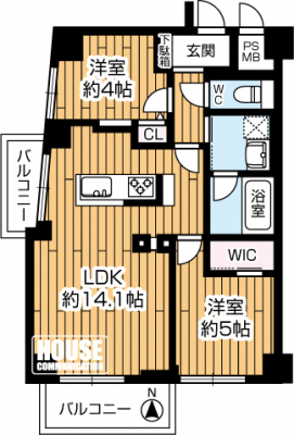 Ԏ}îP}Vj@2LDKELʐ52.28uEoRj[ʐ6.64u