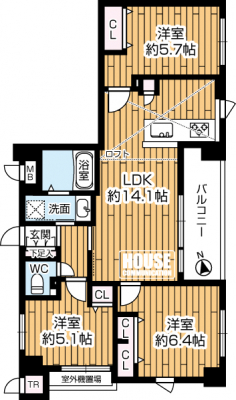 �Ԏ��}�i�̂P�}���V�����j�@��L�ʐ�67.09�u�A���t�g�t����3LDK�ł��B