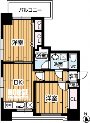 Ԏ}îP}Vj@2DKALʐ40.63m2AoRj[ʐ8.88m2 DK@7.35Am 5.1A6.32