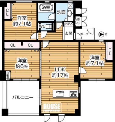 Ԏ}îP}Vj@3LDKAi5350~ALʐ82.46uoRj[ʐ12.06uAoRj[