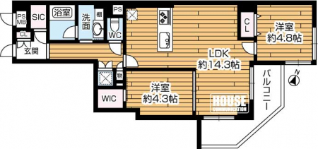 Ԏ}îP}Vj@2LDKELʐ57.98uEoRj[ʐ7.10u