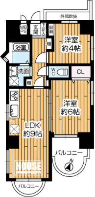 �Ԏ��}�i�̂P�}���V�����j�@��L�ʐ�43.77�u��2LDK�ł���