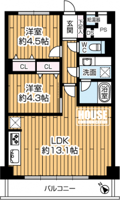 �Ԏ��}�i�̂P�}���V�����j�@�S���G�A�R���ݒu�\��2LDK�^�C�v�̂������ł��B