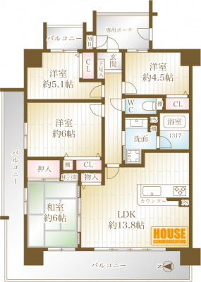 Ԏ}îP}Vj@4LDKŎgǂԎł