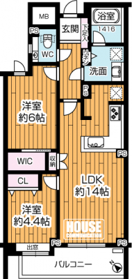 Ԏ}îP}Vj@2LDKELʐ58.48uEoRj[ʐ7.30u