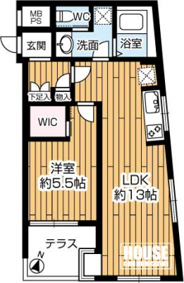 Ԏ}îP}Vj@1LDKALʐ44.222AoRj[ʐ4.942