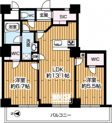 Ԏ}îP}Vj@2LDKELʐ60.26uEoRj[ʐ10.61u