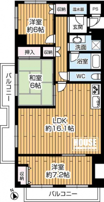 Ԏ}îP}Vj@Lʐ82.66uA쐼A3LDK^Cv̊płB