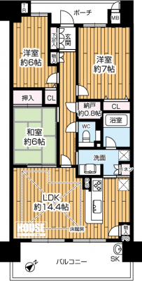 Ԏ}îP}Vj@Lʐ73.62ůԎ3LDKł [Lxł