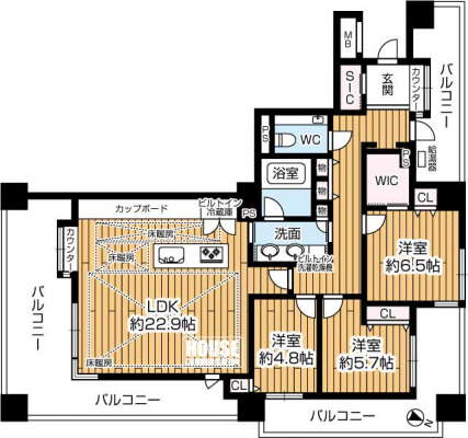 �Ԏ��}�i�̂P�}���V�����j�@�k���E����E�k��3���p�Z�ˁI