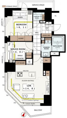 �Ԏ��}�i�̂P�}���V�����j�@7�K�����A����E�쐼�p�Z��