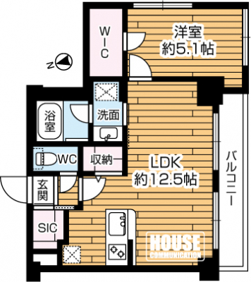 �Ԏ��}�i�̂P�}���V�����j�@���PLDK �A��L�ʐ�45.85�u�A�o���R�j�[�ʐϕs��