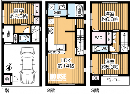 �Ԏ��}�i�̂P�ˌ��j�@-