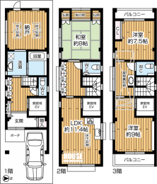 �Ԏ��}�i�̂P�ˌ��j�@�Ԍɕt���R�k�c�j+�[��+���������[�I