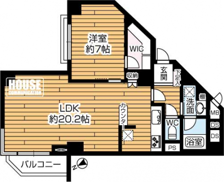 �Ԏ��}�i�̂P�}���V�����j�@2�K�����k���E�k���p�Z��