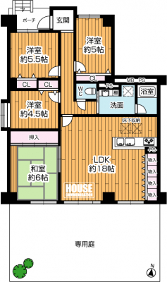 �Ԏ��}�i�̂P�}���V�����j�@��L�ʐ�93.5�u�A4LDK�^�C�v�̓�����p�Z�˂ł��I