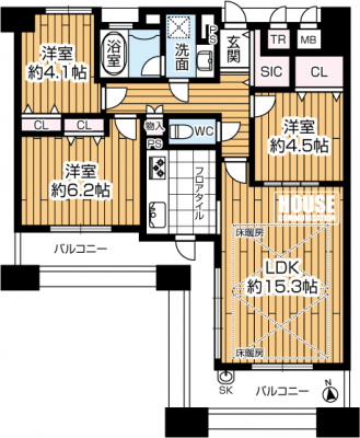 �Ԏ��}�i�̂P�}���V�����j�@14�K����7�K�����E������E��L�ʐρF69.30�u�̂R�k�c�j�I