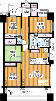 �Ԏ��}�i�̂P�}���V�����j�@��L�ʐ�83.61�u�A4SLDK