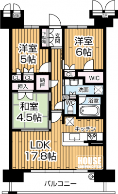 �Ԏ��}�i�̂P�}���V�����j�@��L�ʐ�70.48�u�A3LDK