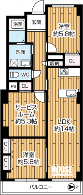 �Ԏ��}�i�̂P�}���V�����j�@��L�ʐ�73.15�u�A2SLDK