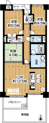 �Ԏ��}�i�̂P�}���V�����j�@3LDK�A���i2000���~�A��L�ʐ�58.33�u�A�o���R�j�[�ʐ�6.5�u�A������o���R�j�[��