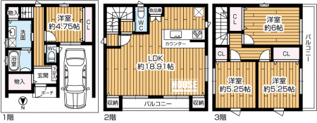 �Ԏ��}�i�̂P�ˌ��j�@�Ԍɕt�R�K���S�k�c�j�I