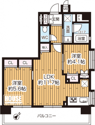 �@��2LDK�E��L�ʐ�50.75�u�E�o���R�j�[�ʐ�11.85�u