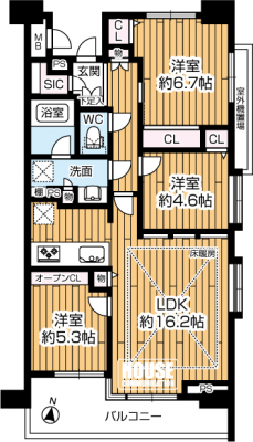 �Ԏ��}�i�̂P�}���V�����j�@���R�k�c�j�A��L�ʐςV�R�D�T�X���Q�A�o���R�j�[�ʐςP�O�D�O�O���Q